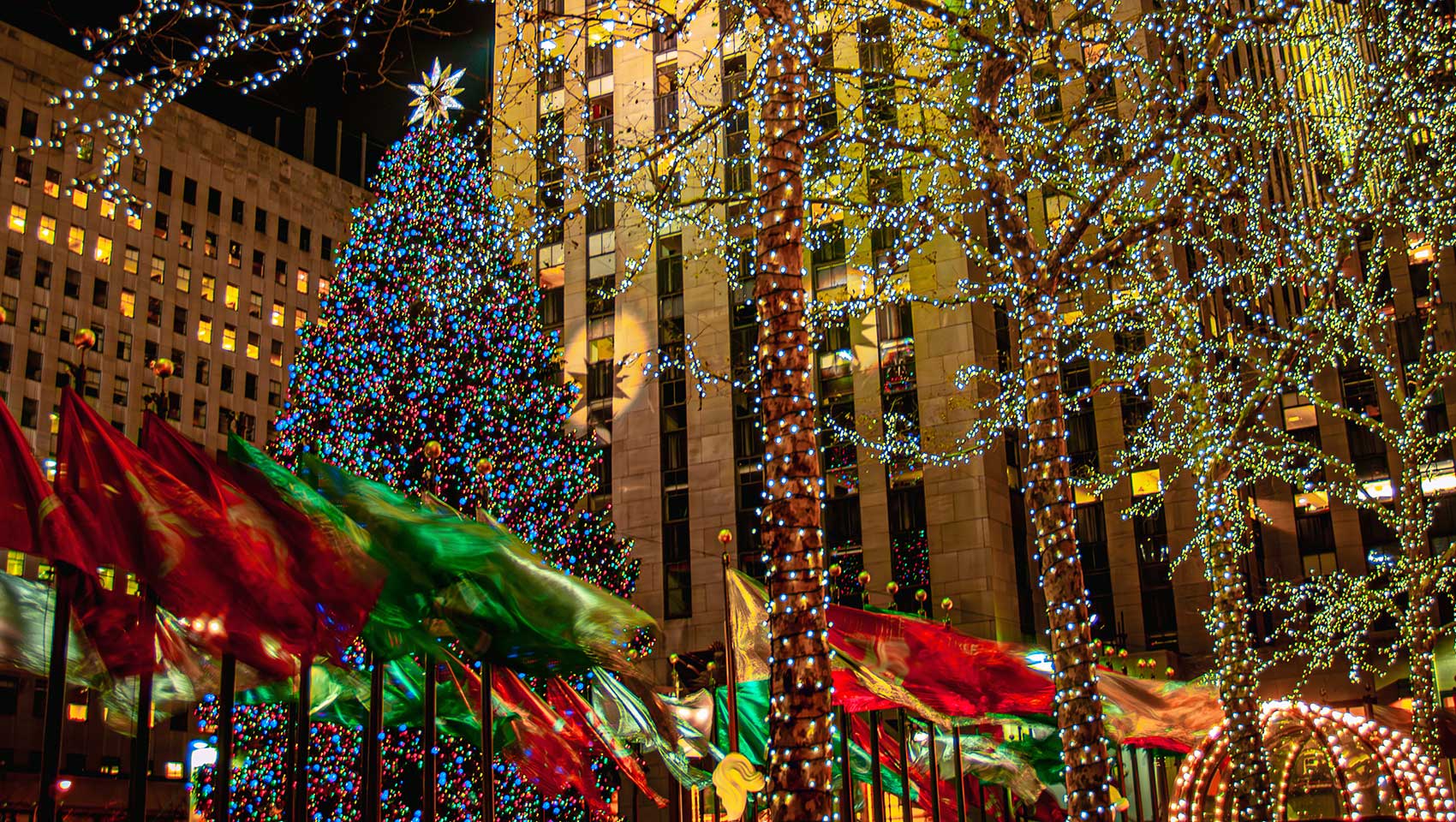 Rockefeller Center during holiday season